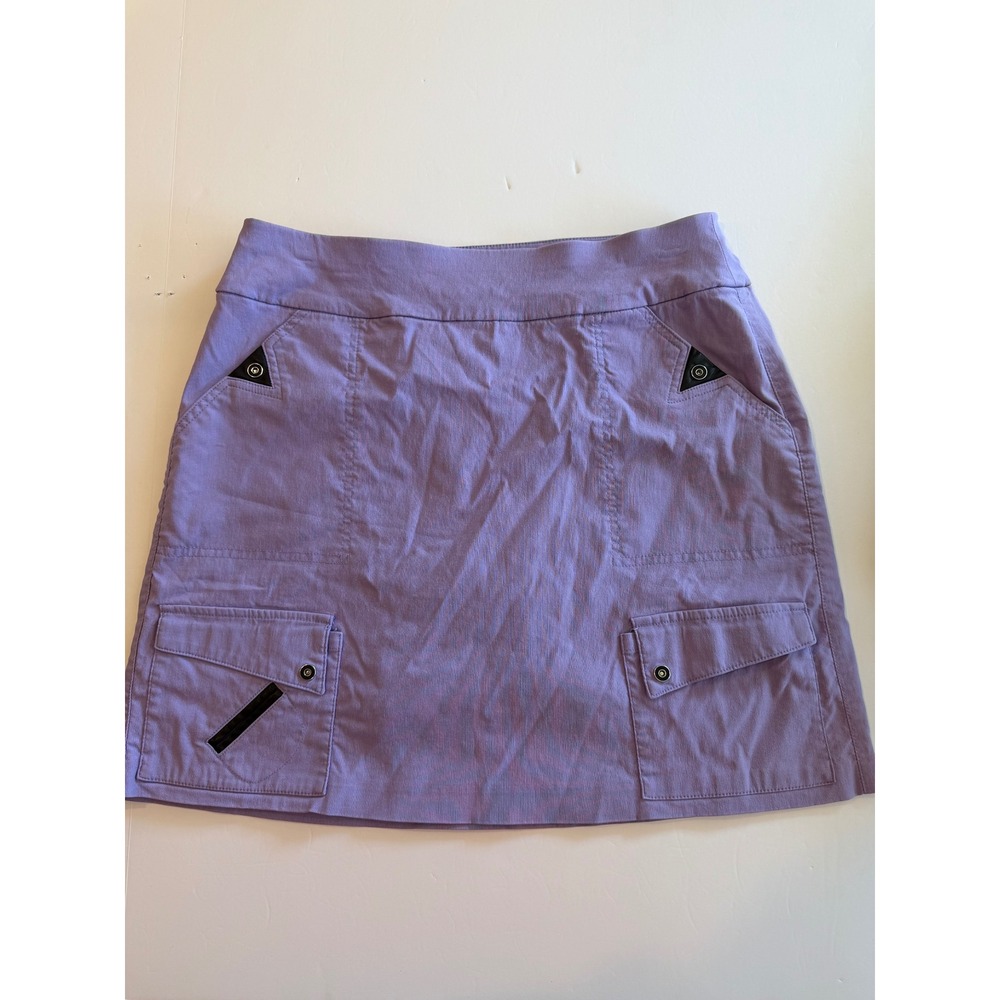 Jamie Sadock Purple Golf Skort Women 6 Cargo Pockets Athletic Skirt Mini